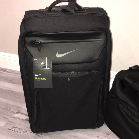Nike Bags Nike Suitcase And Duffle Black Departure Luggage Poshmark